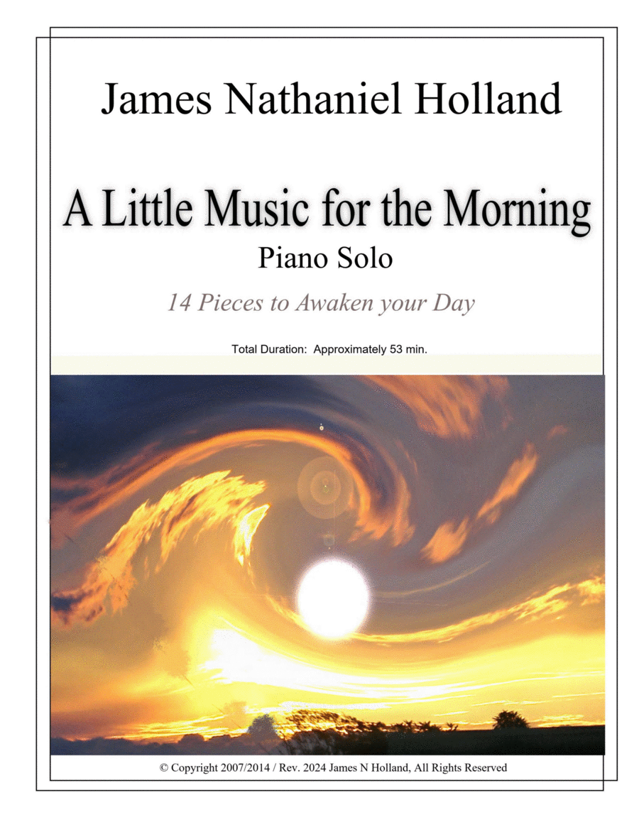 A Little Music for the Morning, Piano Solo, 14 Pieces to Awaken Your Day image number null