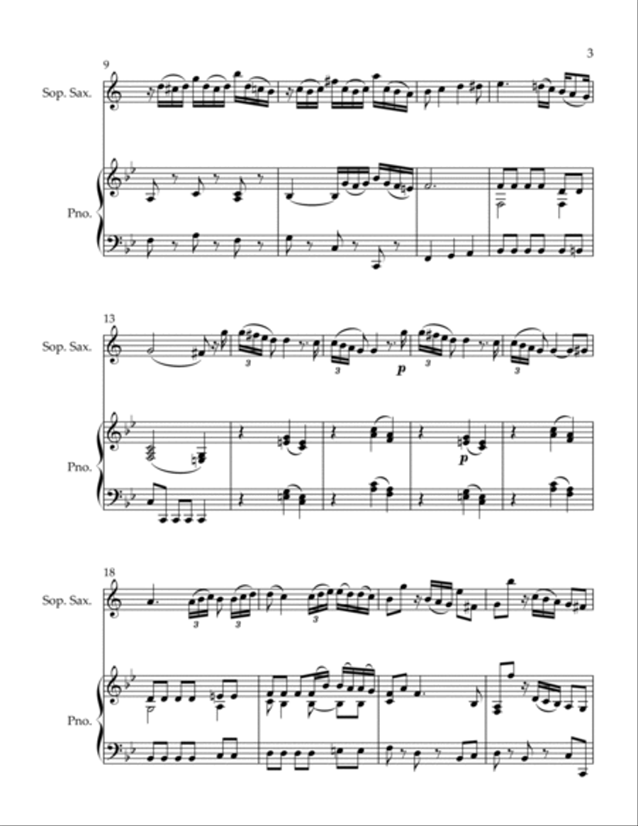 Andante Soprano Saxophone scores gallery preview page 3