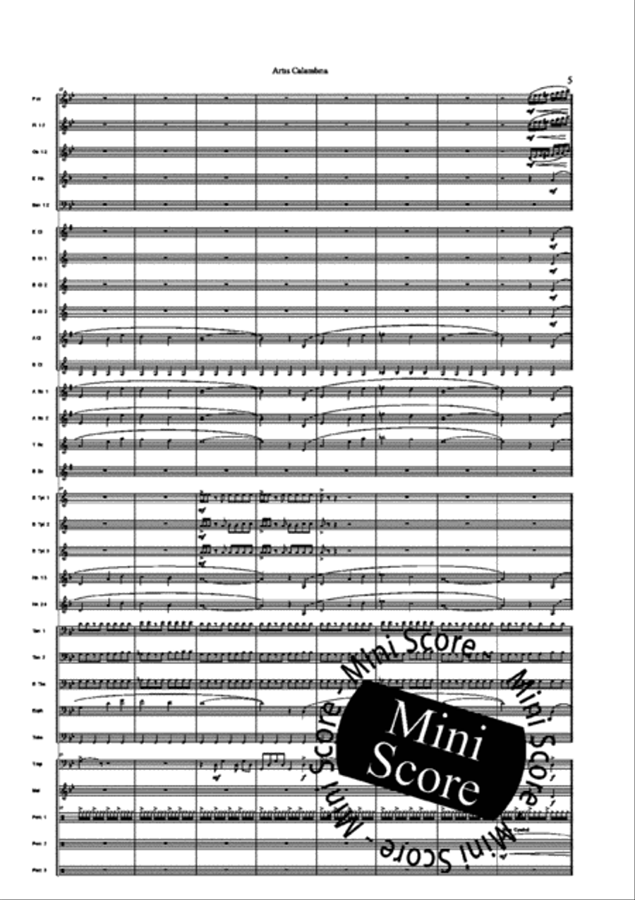 Artis Calambria Artis Calambria Concert Band scores gallery preview page 7