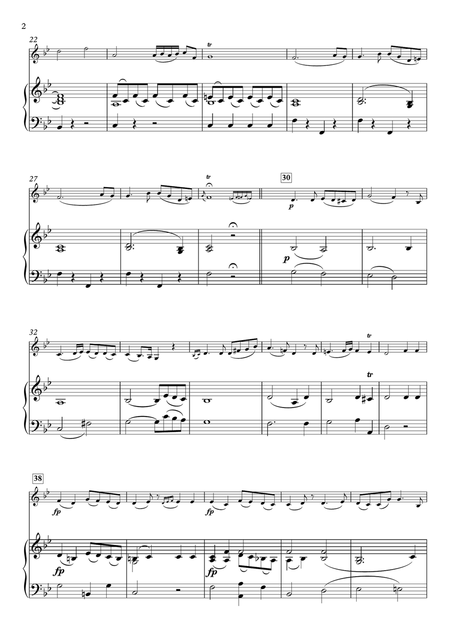 Romance from Concerto No.1 in G Major for Viola & Piano Viola scores gallery preview page 2