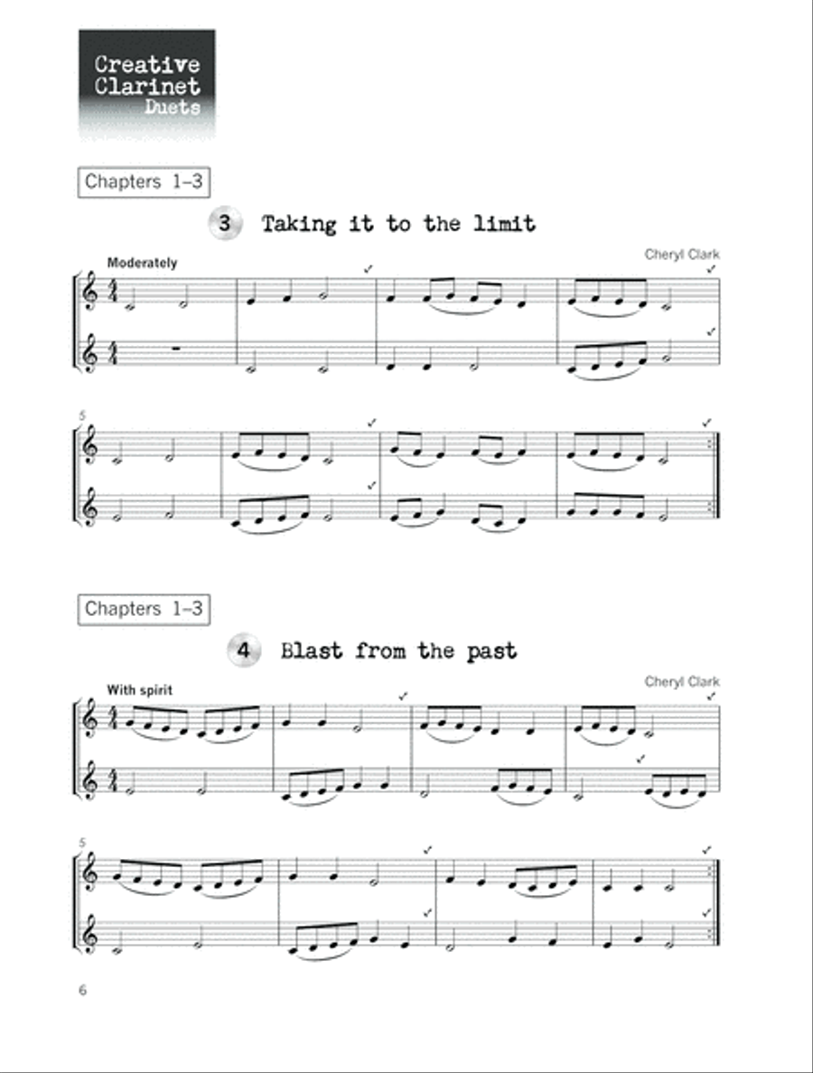 Creative Clarinet Duets + CD Clarinet Duet scores gallery preview page 5