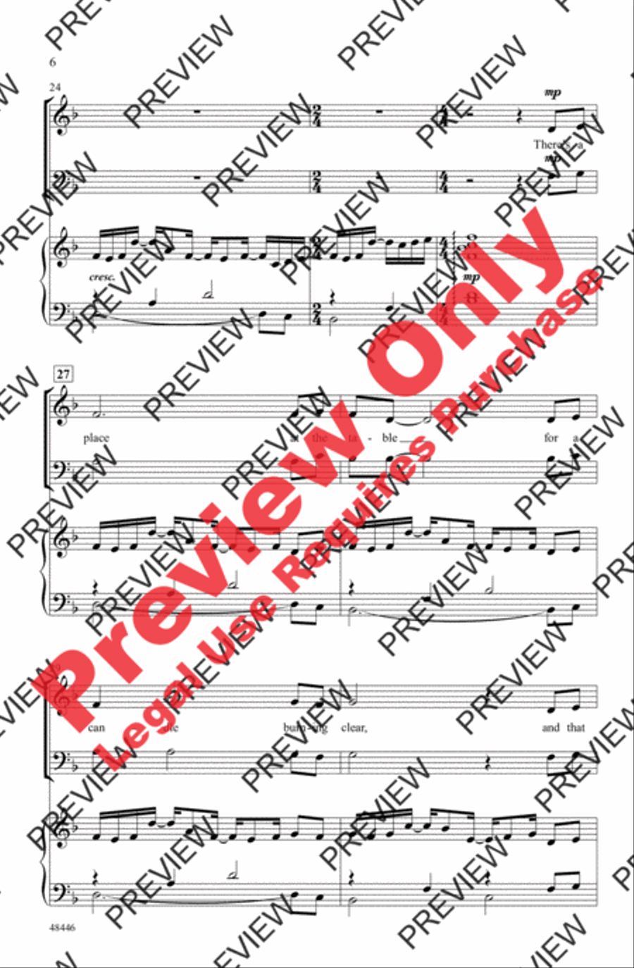 The Candle Is a Symbol 3-Part scores gallery preview page 6