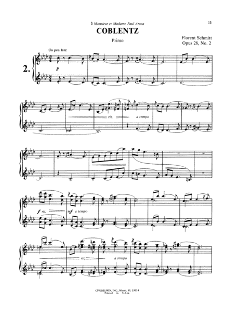 Schmitt: Album of Piano Duets, Volume II Piano Duet scores gallery preview page 2