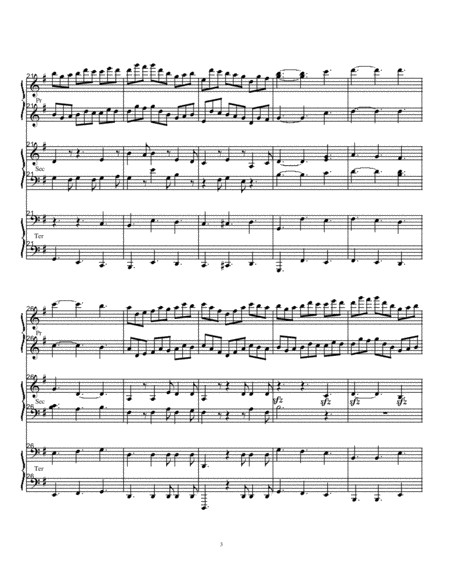 Jesu Joy for Piano Trio (1 Piano 6 Hands)