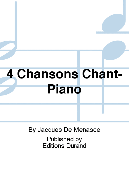 4 Chansons Chant-Piano
