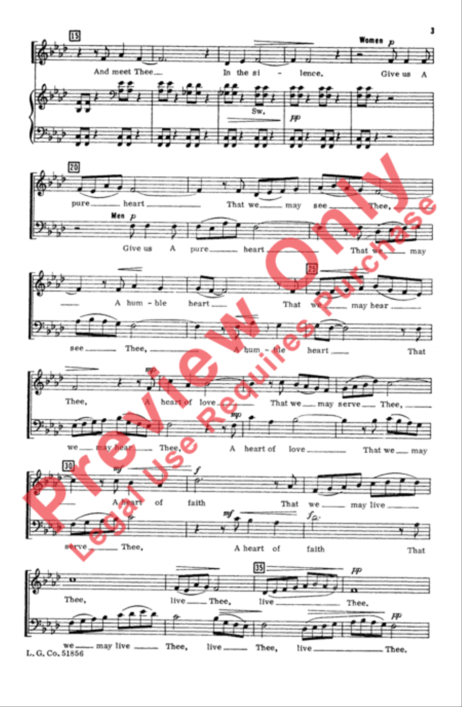 Prayer 4-Part scores gallery preview page 3