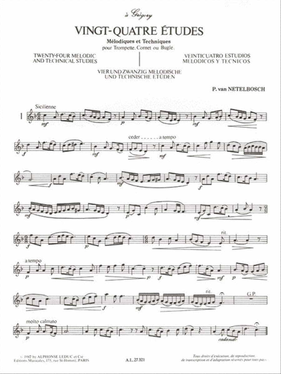 24 Etudes Melodiques Et Techniques (trumpet Solo) Trumpet Solo scores gallery preview page 2