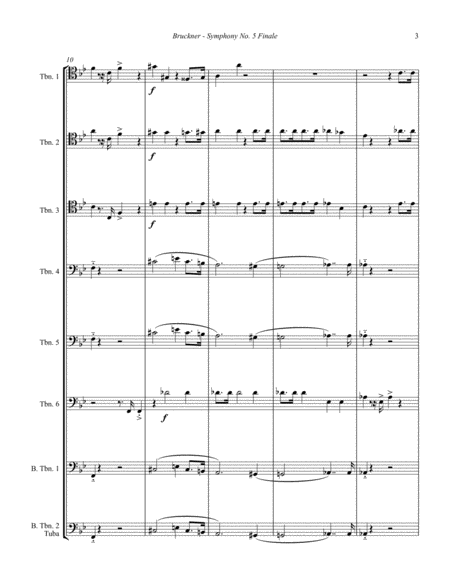 Symphony No. 5 Finale for 8-part Trombone Ensemble
