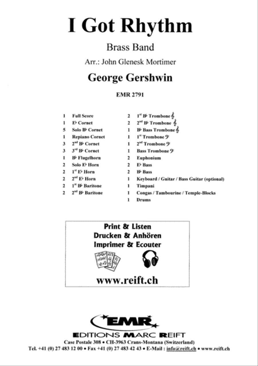 I Got Rhythm I Got Rhythm Brass Band scores gallery preview page 2