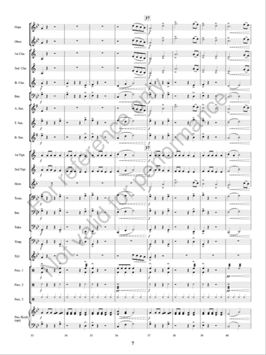 Volcano! Volcano! Concert Band scores gallery preview page 8