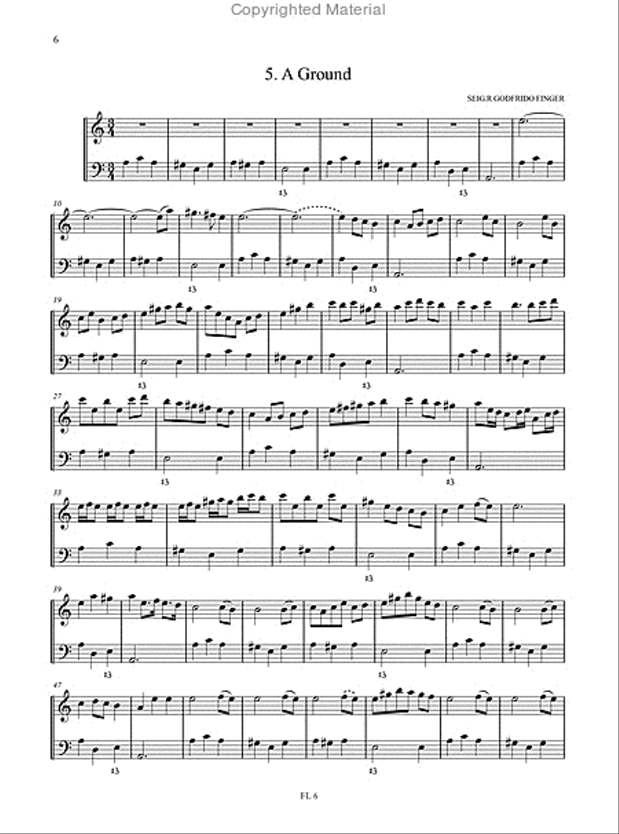 40 Airs Anglois et 3 Sonates for Treble Recorder and Continuo (Nos. 1-40 and 43) and 2 Treble Recorders (Nos. 41 and 42) Alto Recorder scores gallery preview page 3