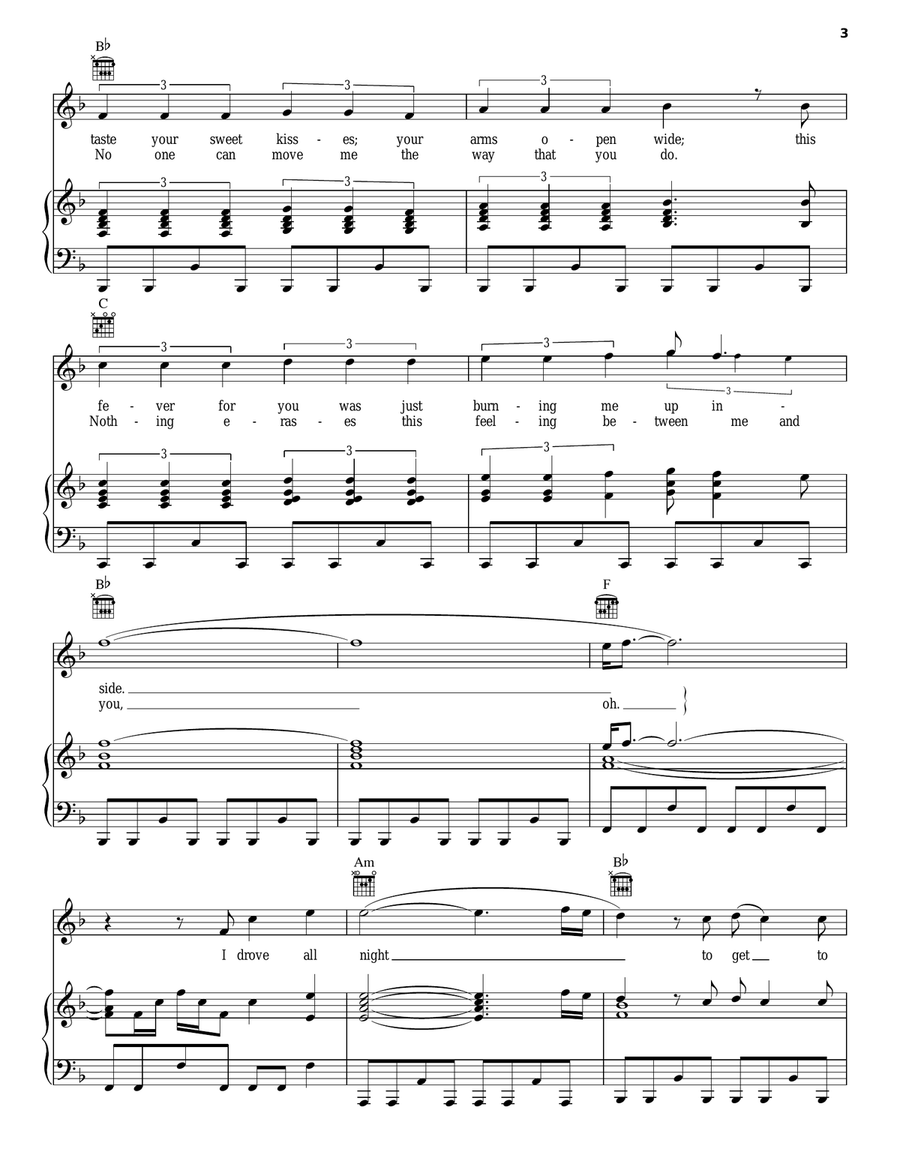 I Drove All Night I Drove All Night Acoustic Guitar scores gallery preview page 3