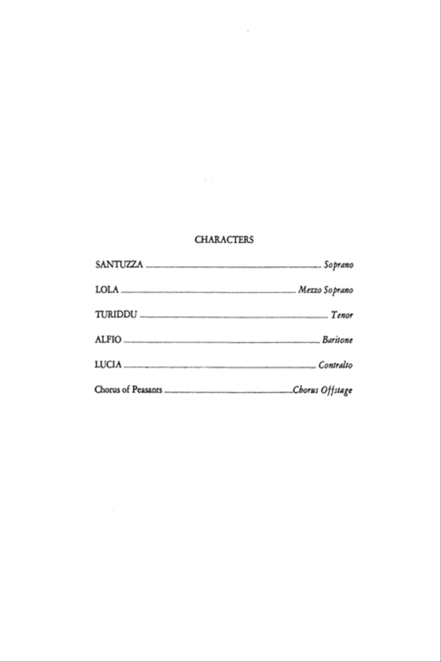 Cavalleria Rusticana Voice scores gallery preview page 3