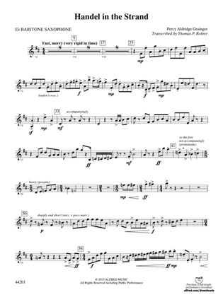 Handel in the Strand: E-flat Baritone Saxophone