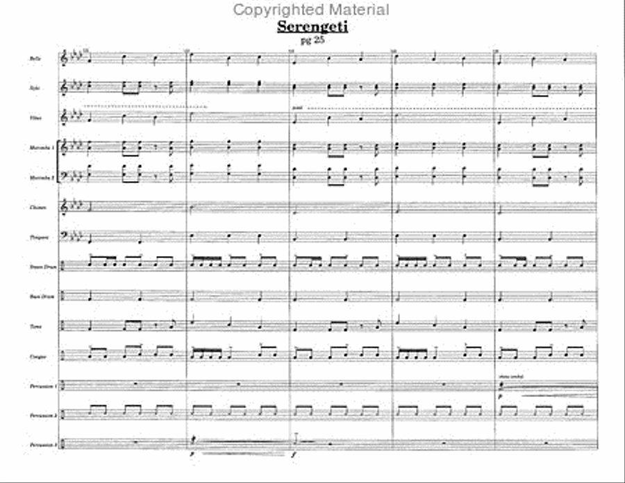 Serengeti Percussion Ensemble scores gallery preview page 4