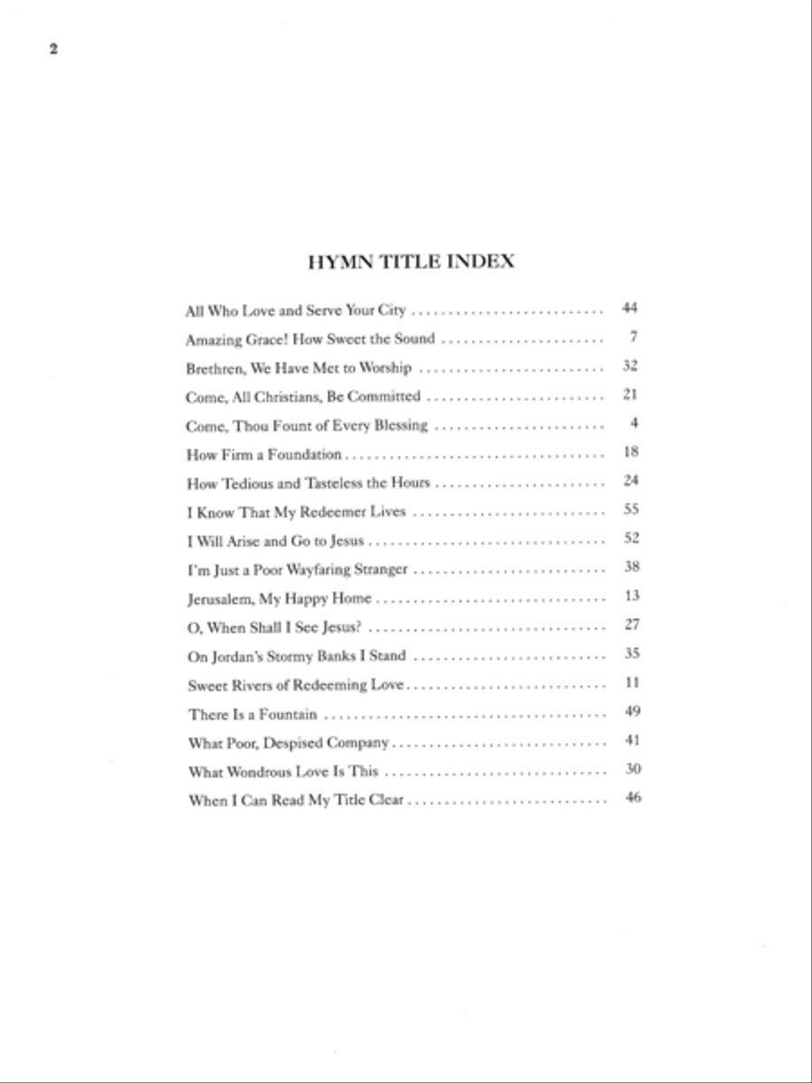 Early American Folk Hymns for Organ Organ Solo scores gallery preview page 2