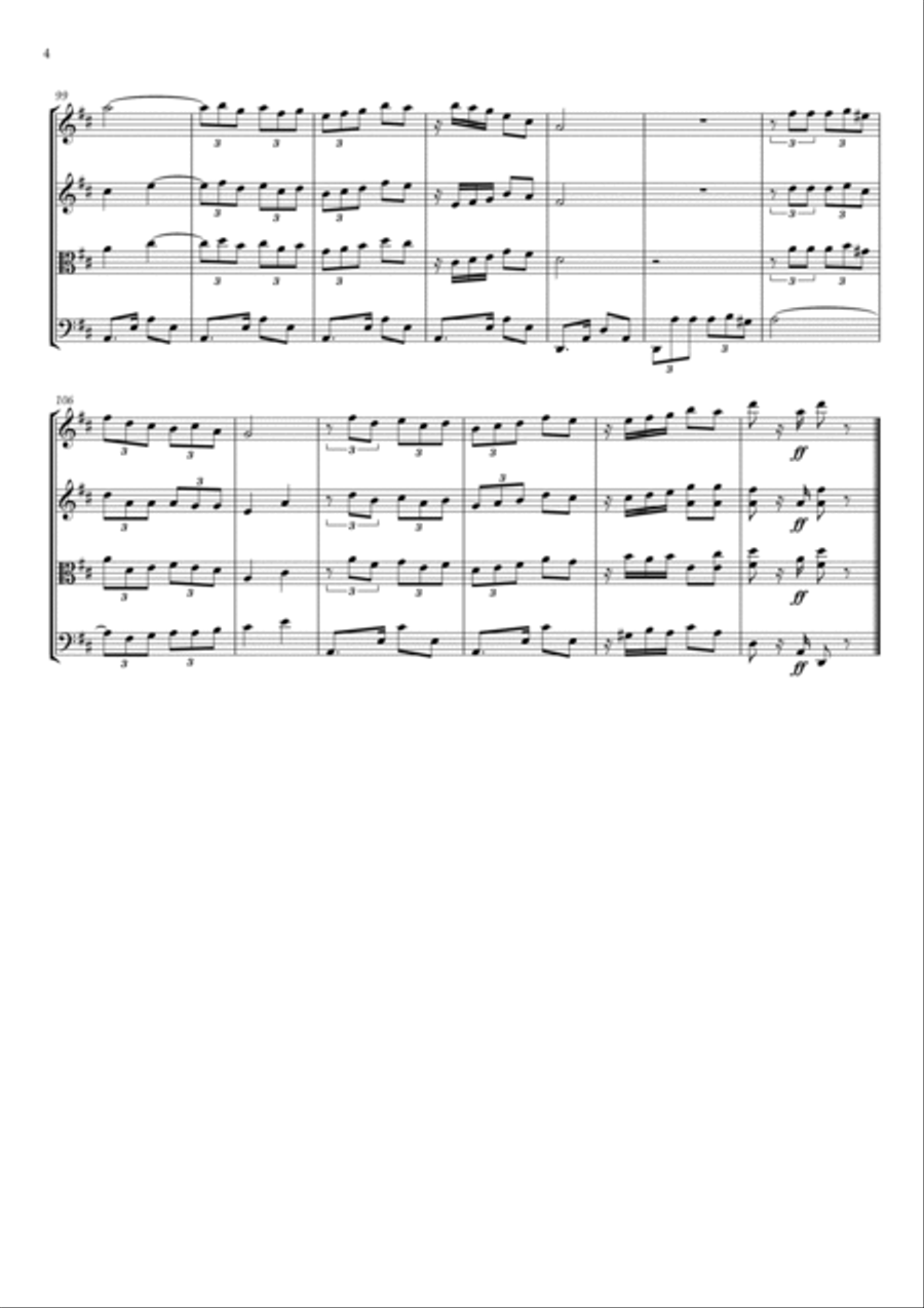 La Paloma String Quartet scores gallery preview page 4