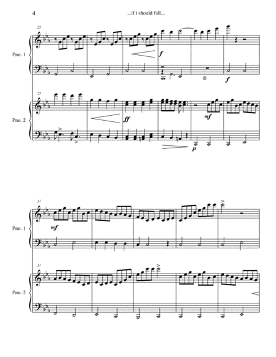 …if I should fall… (standing on the edge) Piano scores gallery preview page 4