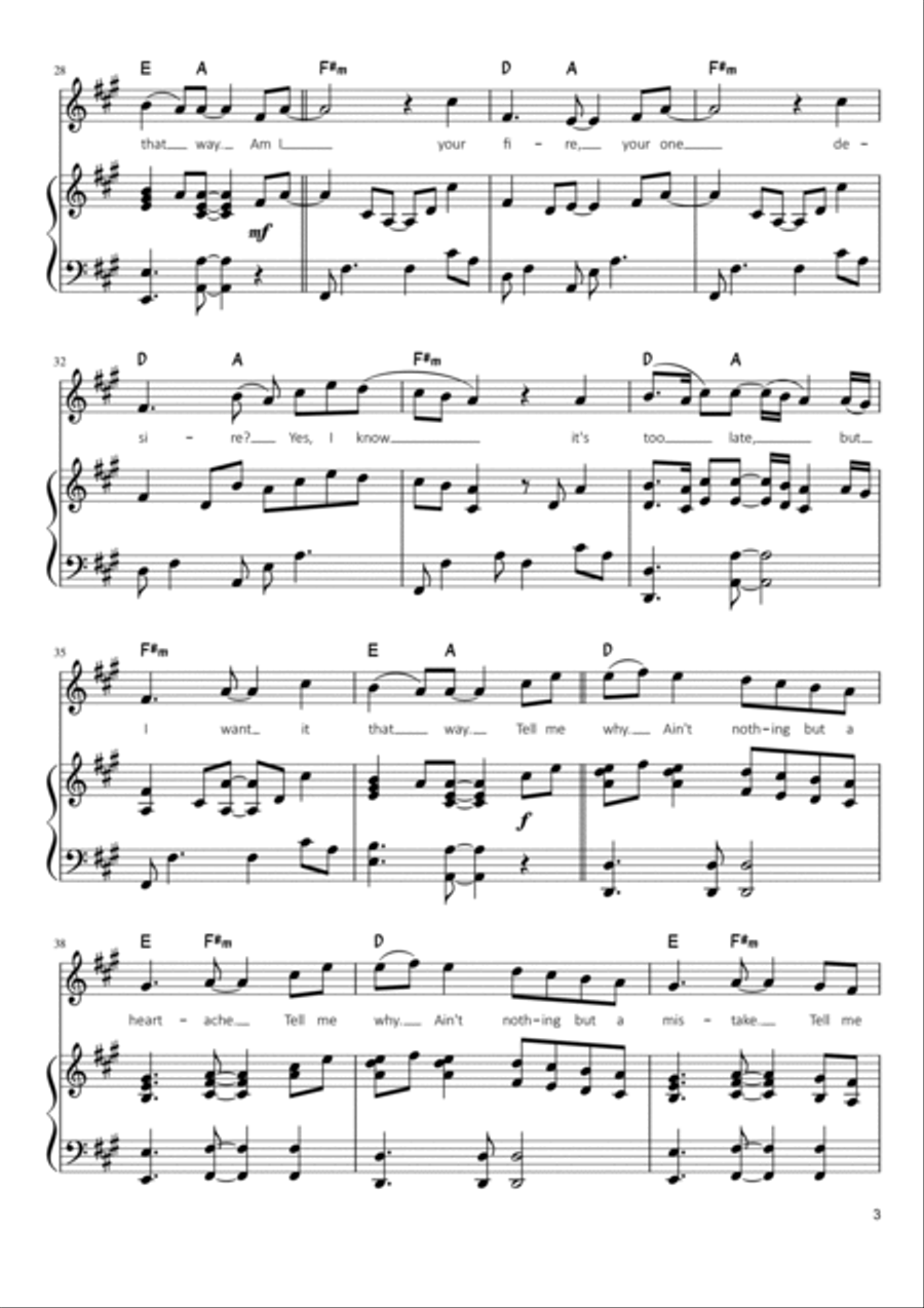 I Want It That Way Voice scores gallery preview page 3