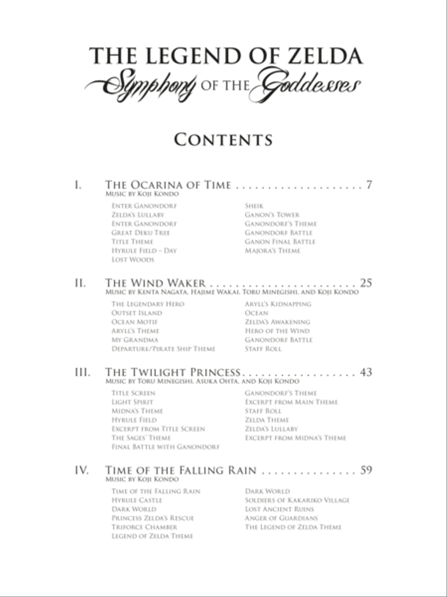 The Legend of Zelda Symphony of the Goddesses Piano Solo scores gallery preview page 3