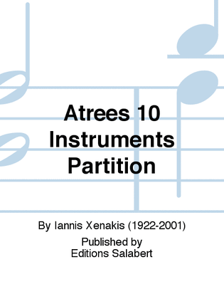 Book cover for Atrees 10 Instruments Partition