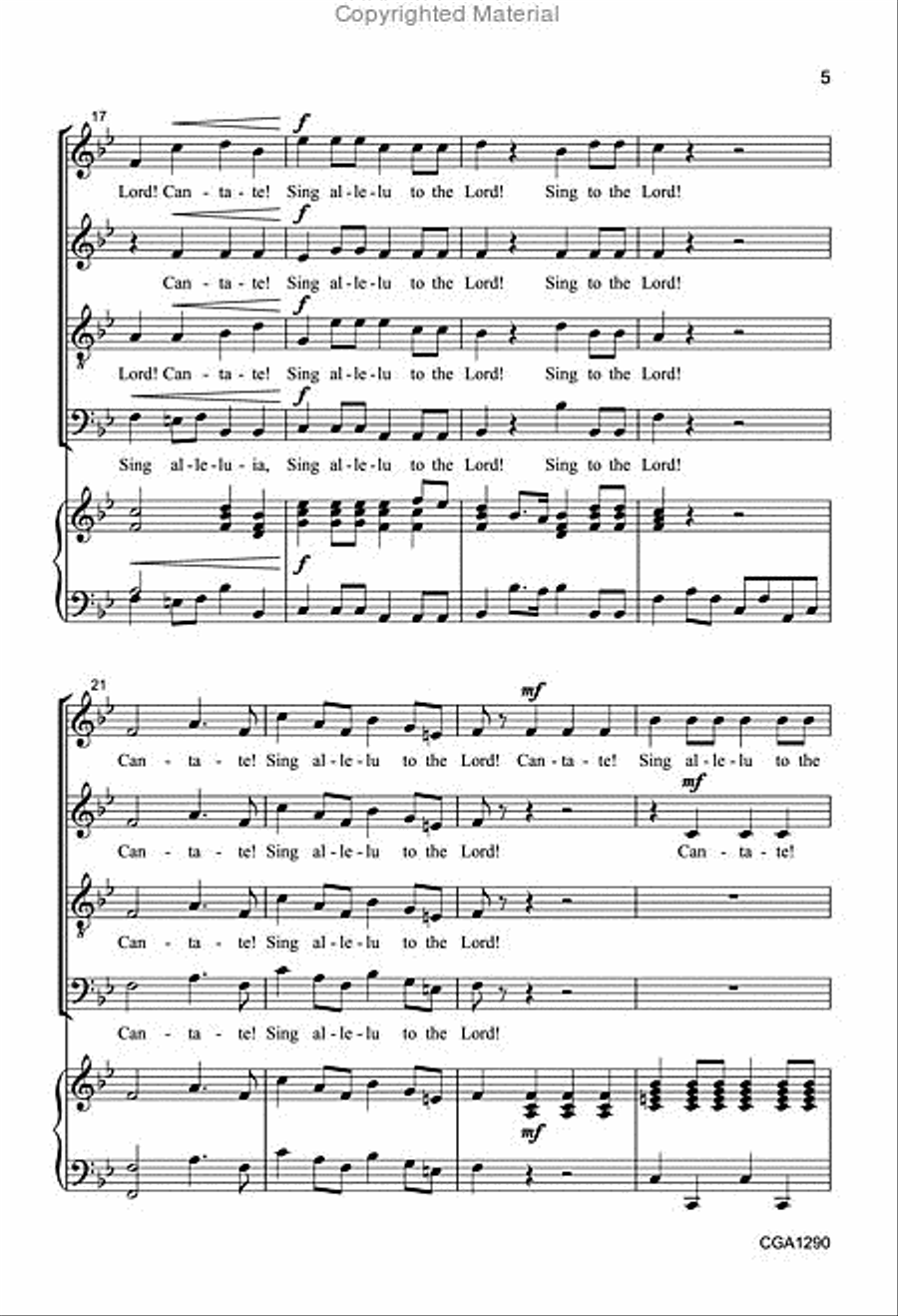 Cantate Domino! 4-Part scores gallery preview page 4