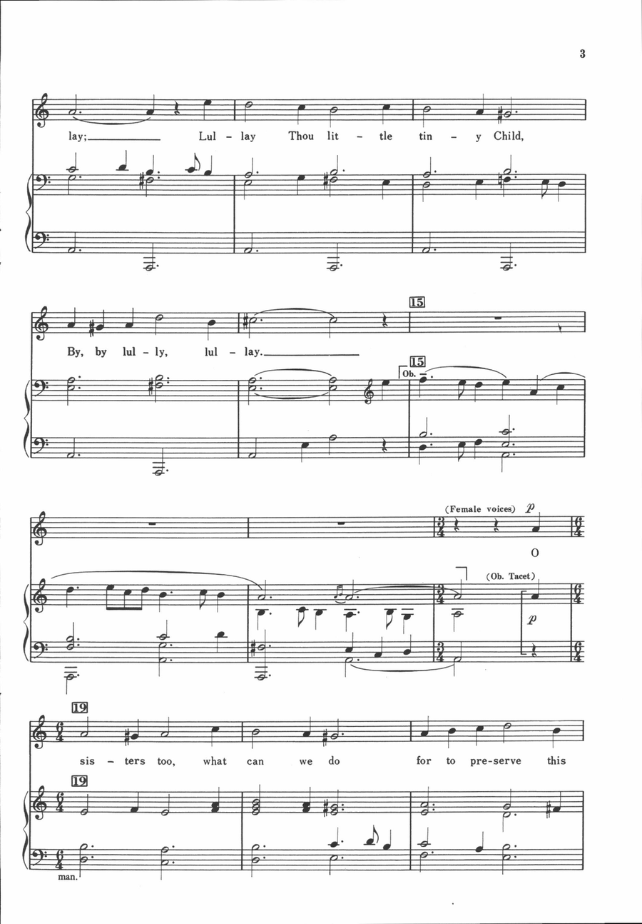 Coventry Carol, Currie Choir scores gallery preview page 3