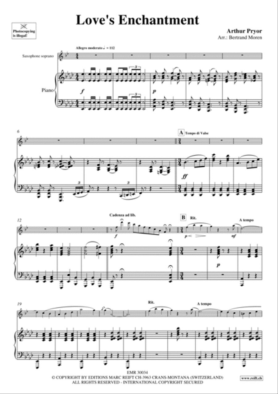 Love's Enchantment Soprano Saxophone scores gallery preview page 5