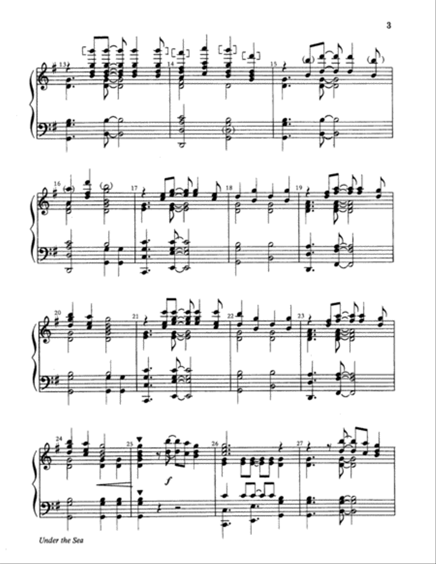 Under the Sea Under the Sea 5-Octaves scores gallery preview page 3