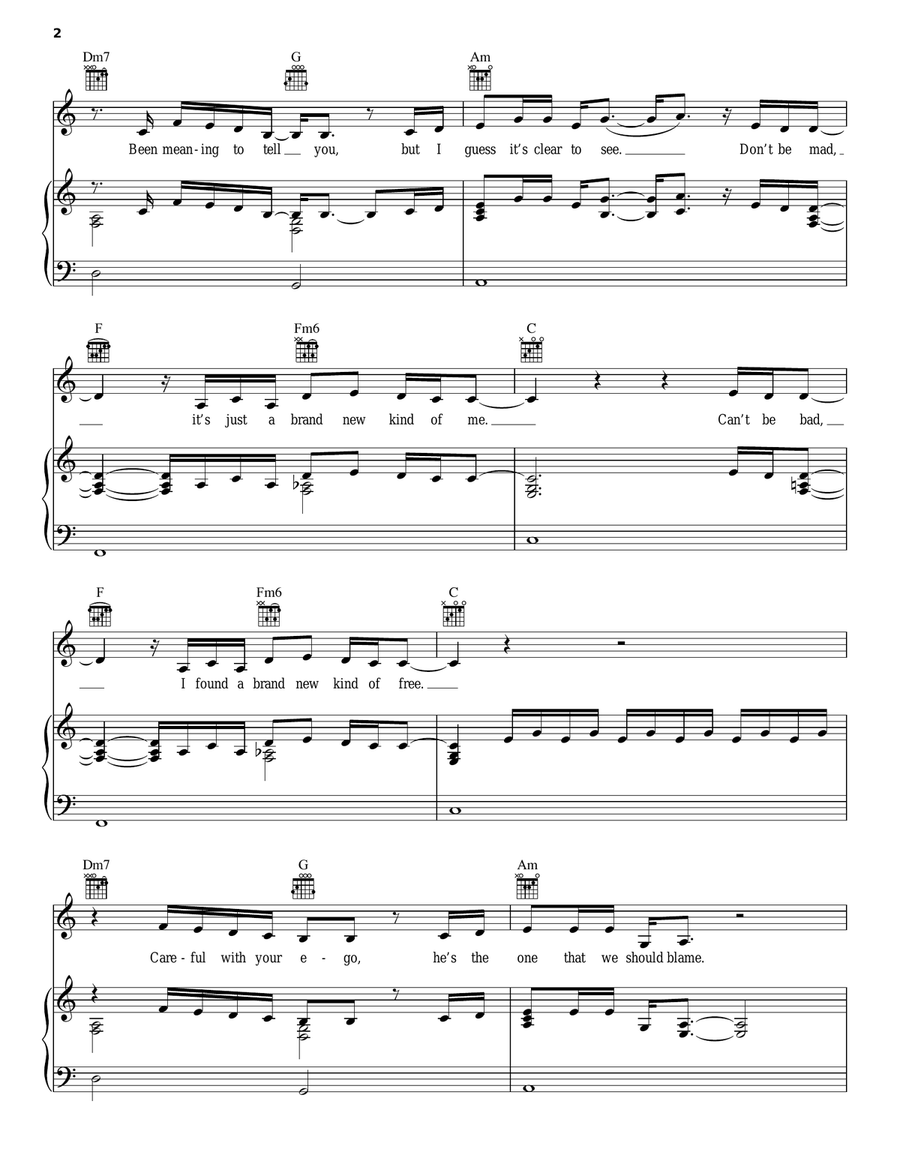 Brand New Me Acoustic Guitar scores gallery preview page 2