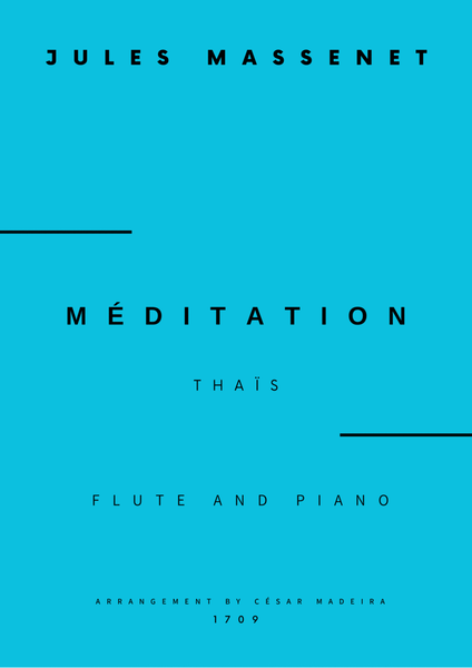 Meditation from Thais - Flute and Piano (Full Score and Parts) image number null