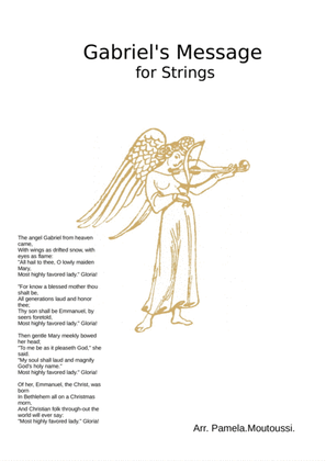 Book cover for Gabriel's Message (for mixed level string ensemble)