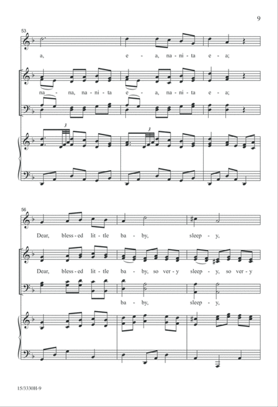 A la Nanita Nana 4-Part scores gallery preview page 9