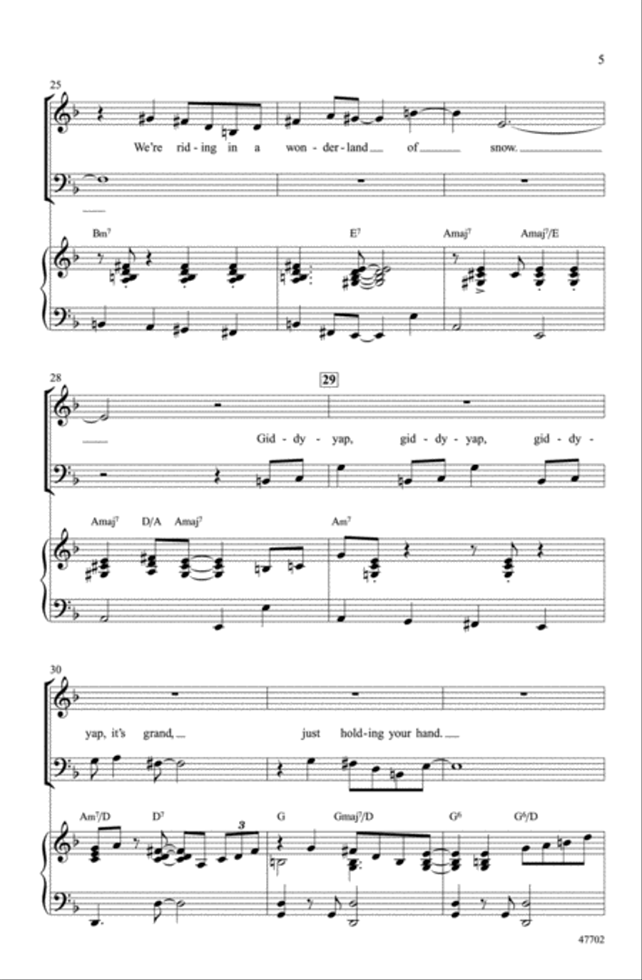 Sleigh Ride Choir scores gallery preview page 4