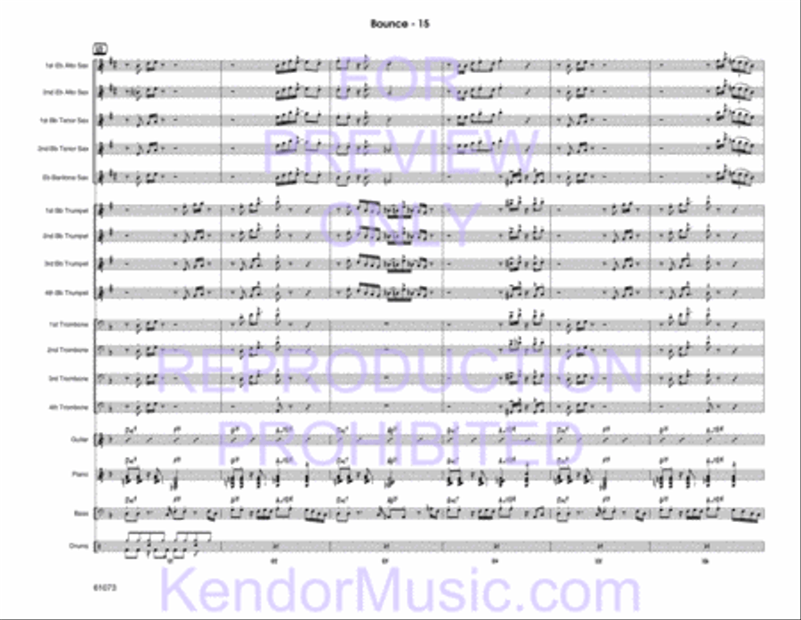 Bounce Jazz Ensemble scores gallery preview page 16