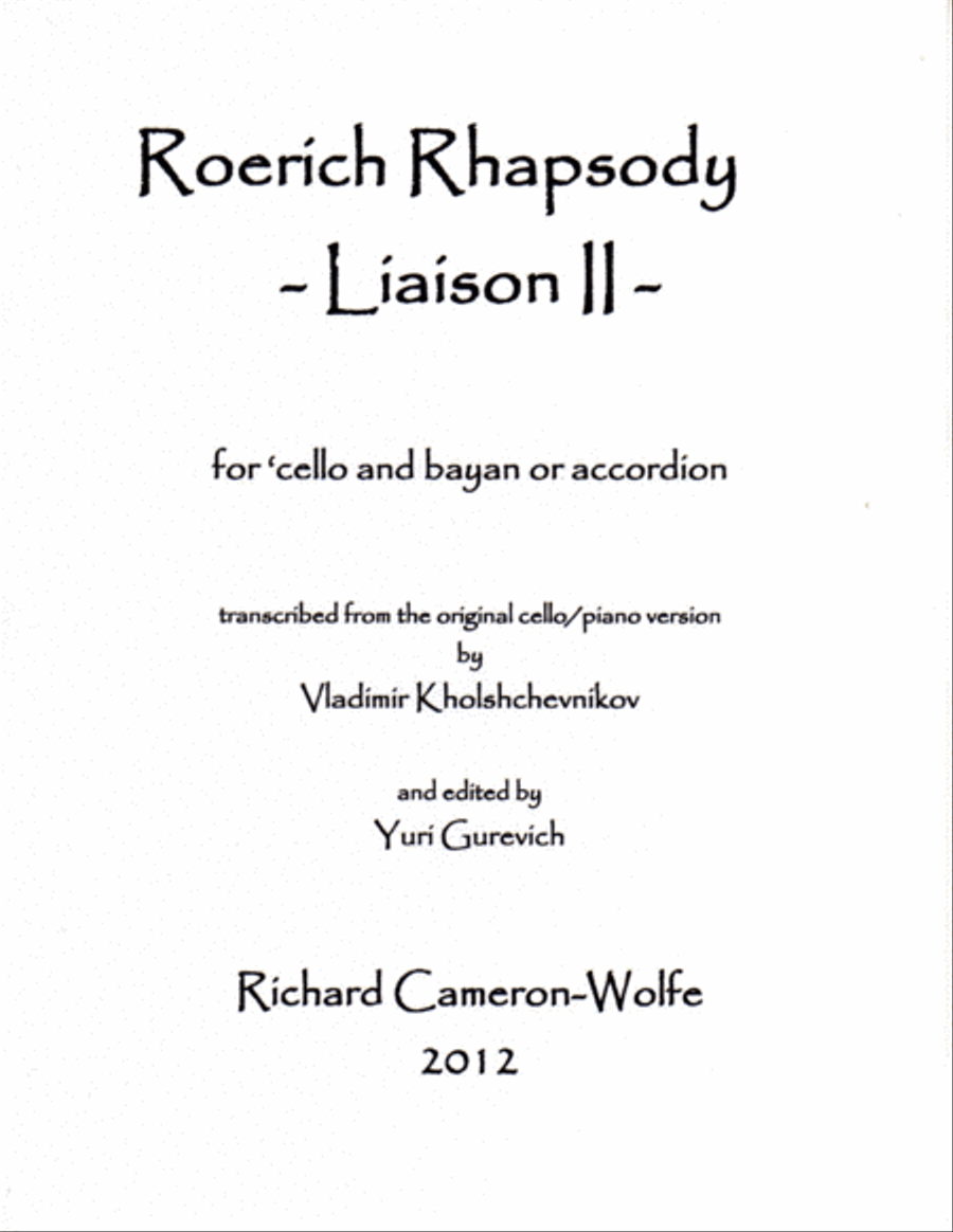 [Cameron-Wolfe] Roerich Rhapsody - Liason II String Duet scores gallery preview page 3