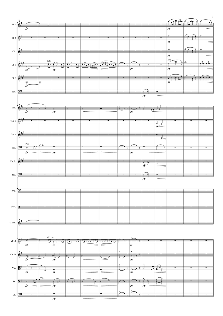 The Last Spring from 'Elegiac Melodies' Full Orchestra scores gallery preview page 3