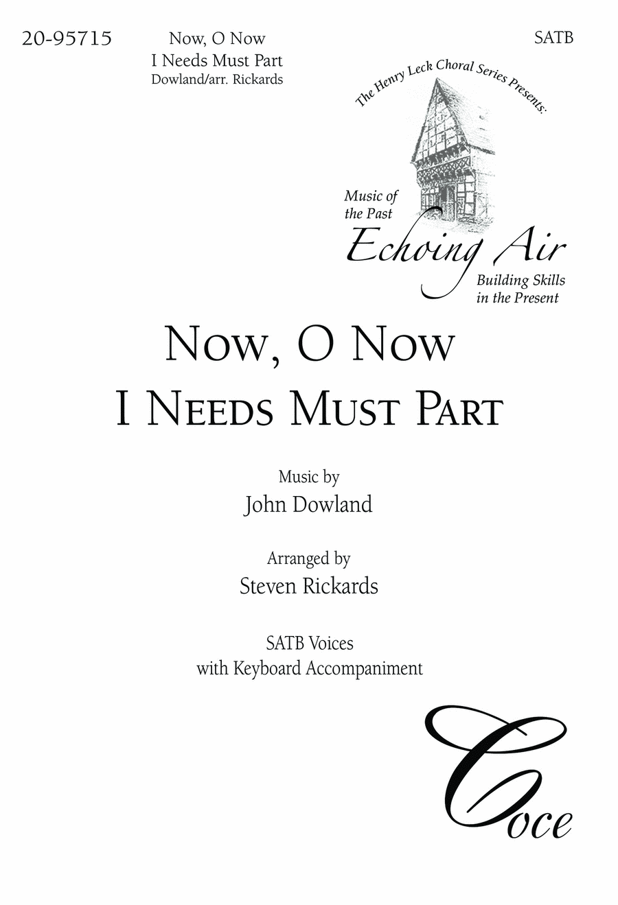 Now, O Now I Needs Must Part 4-Part scores gallery preview page 1