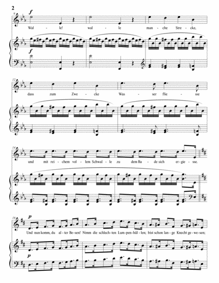 LOEWE: Der Zauberlehrling, Op. 20 no. 3 (transposed to D major)