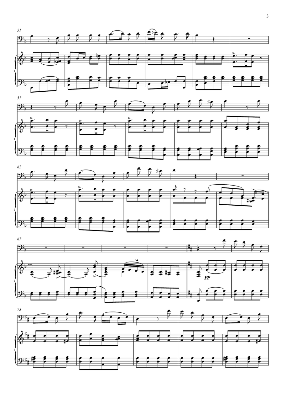 Franz Schubert - Gute Nacht (Violoncello Solo) Franz Schubert - Gute Nacht (Violoncello Solo) Piano scores gallery preview page 3
