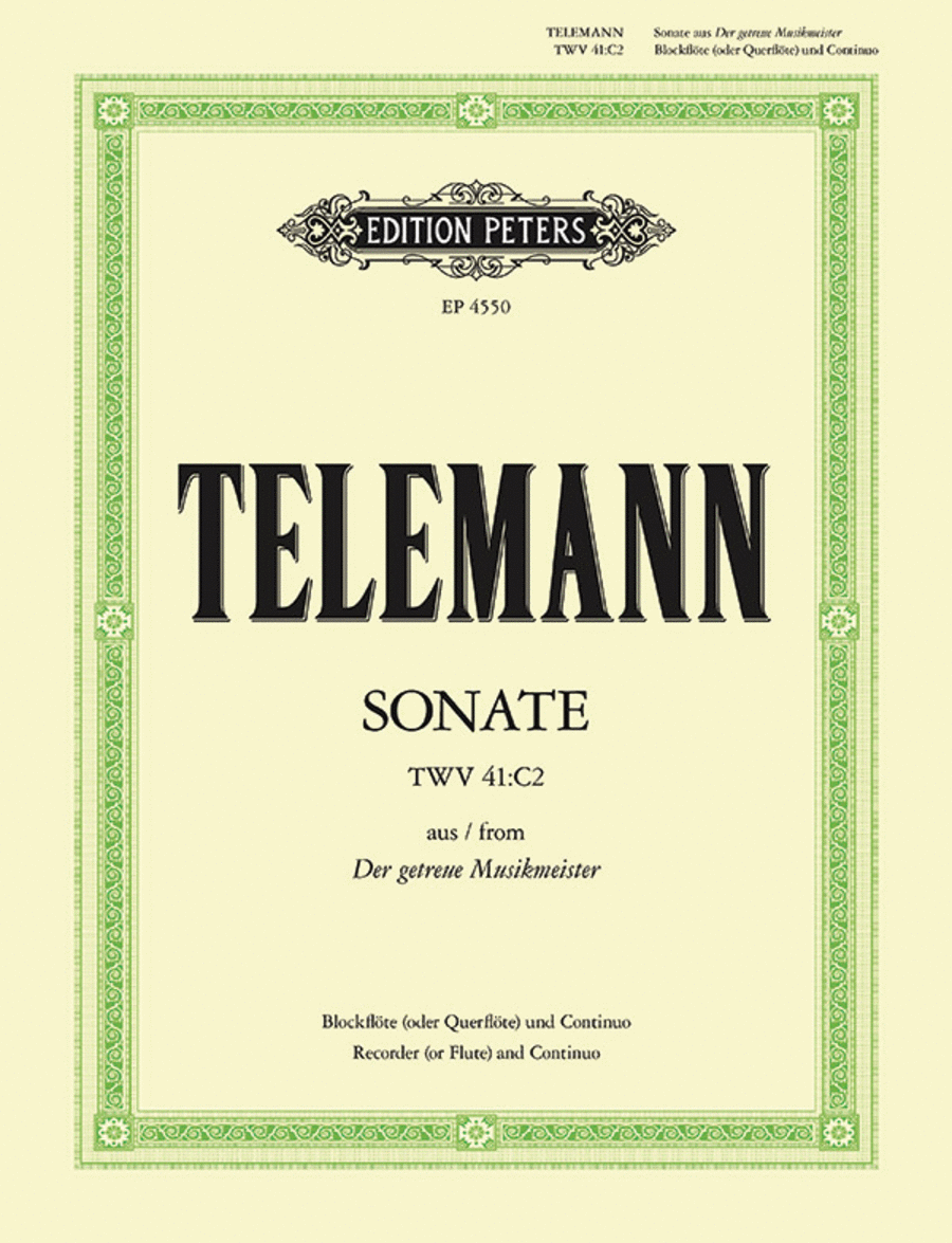 Sonata from Der getreue Musikmeister (1728)