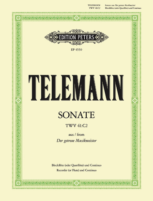 Sonata in C form 'Getreuen Musikmeister'
