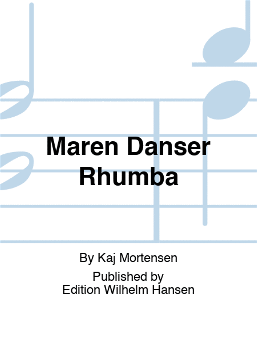 Maren Danser Rhumba Maren Danser Rhumba Orchestra scores gallery preview page 1