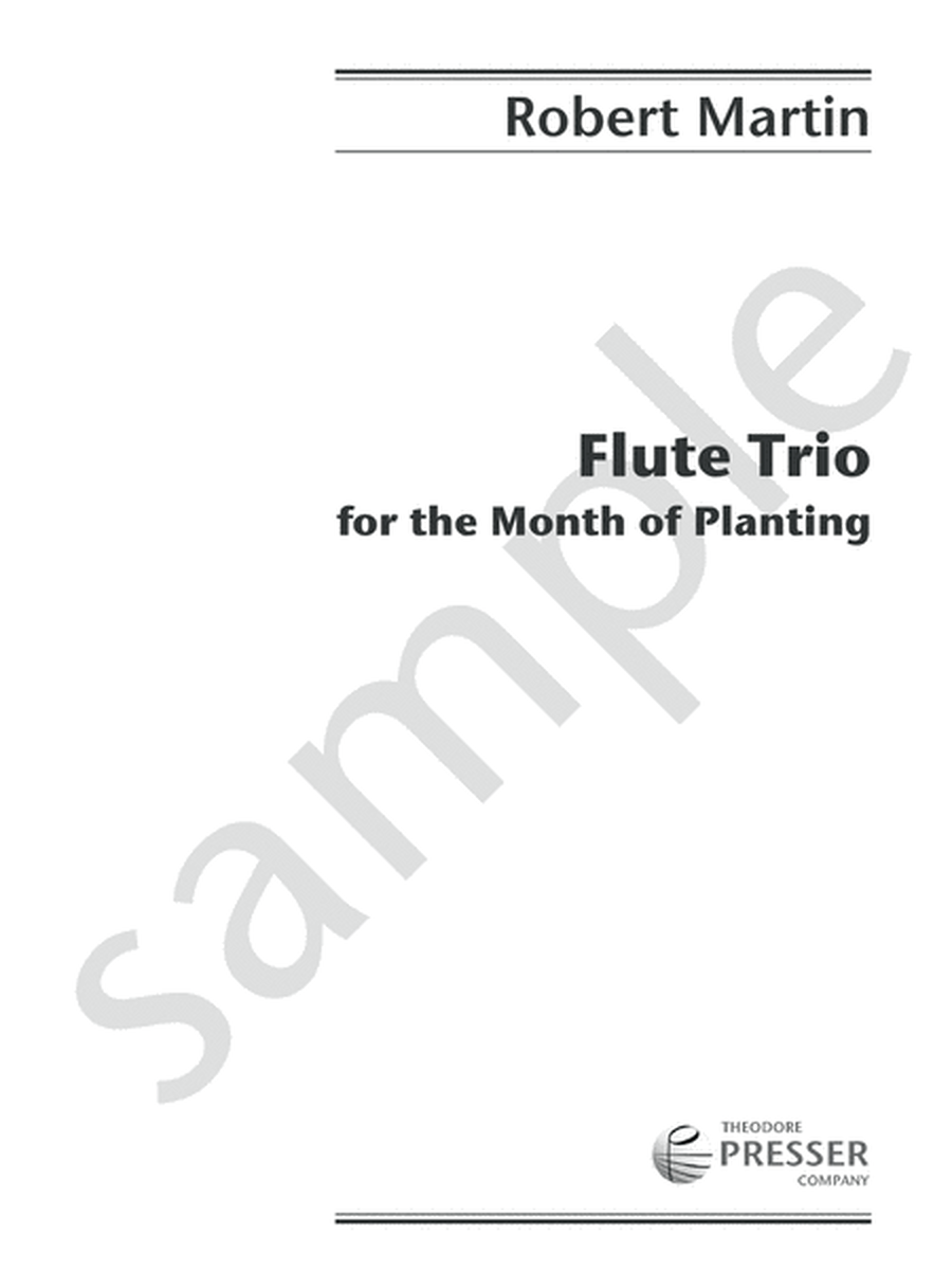 Flute Trio for the Month of Planting