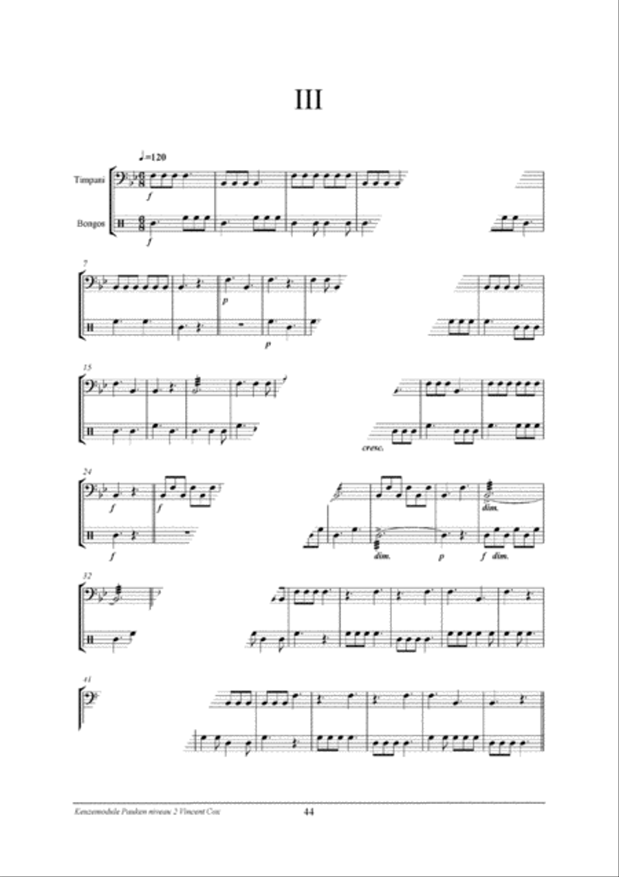 Percussion Modular: Pauken 2 Percussion scores gallery preview page 45