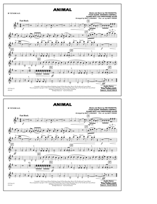 Animal (arr. Matt Conaway) - Bb Tenor Sax