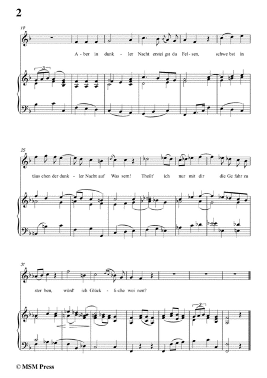 Schubert-Selma und Selmar,in F Major,for Voice&Piano Voice scores gallery preview page 4
