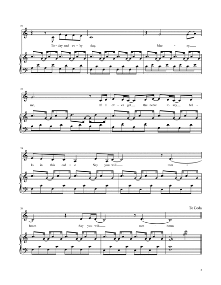 Marry Me Marry Me Voice scores gallery preview page 4