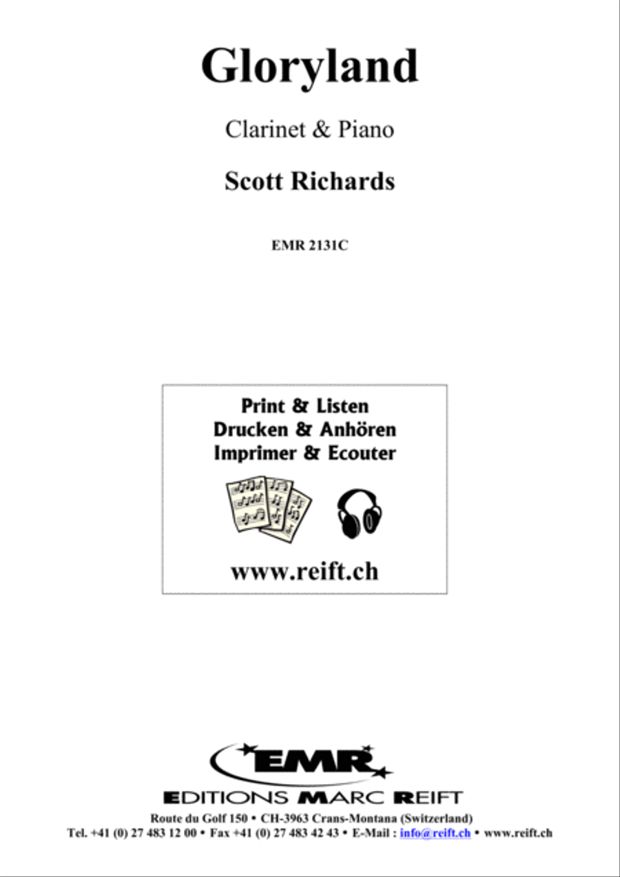 Gloryland Clarinet Solo scores gallery preview page 6