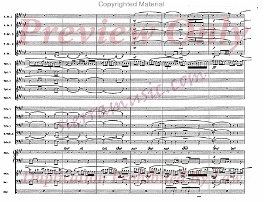 Dream of the Return Big Band scores gallery preview page 8